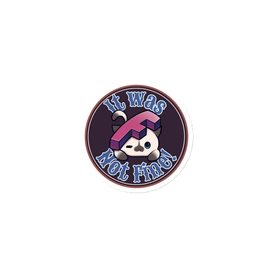 Retro It Will Be Fine Die-Cut Magnet product image (1)