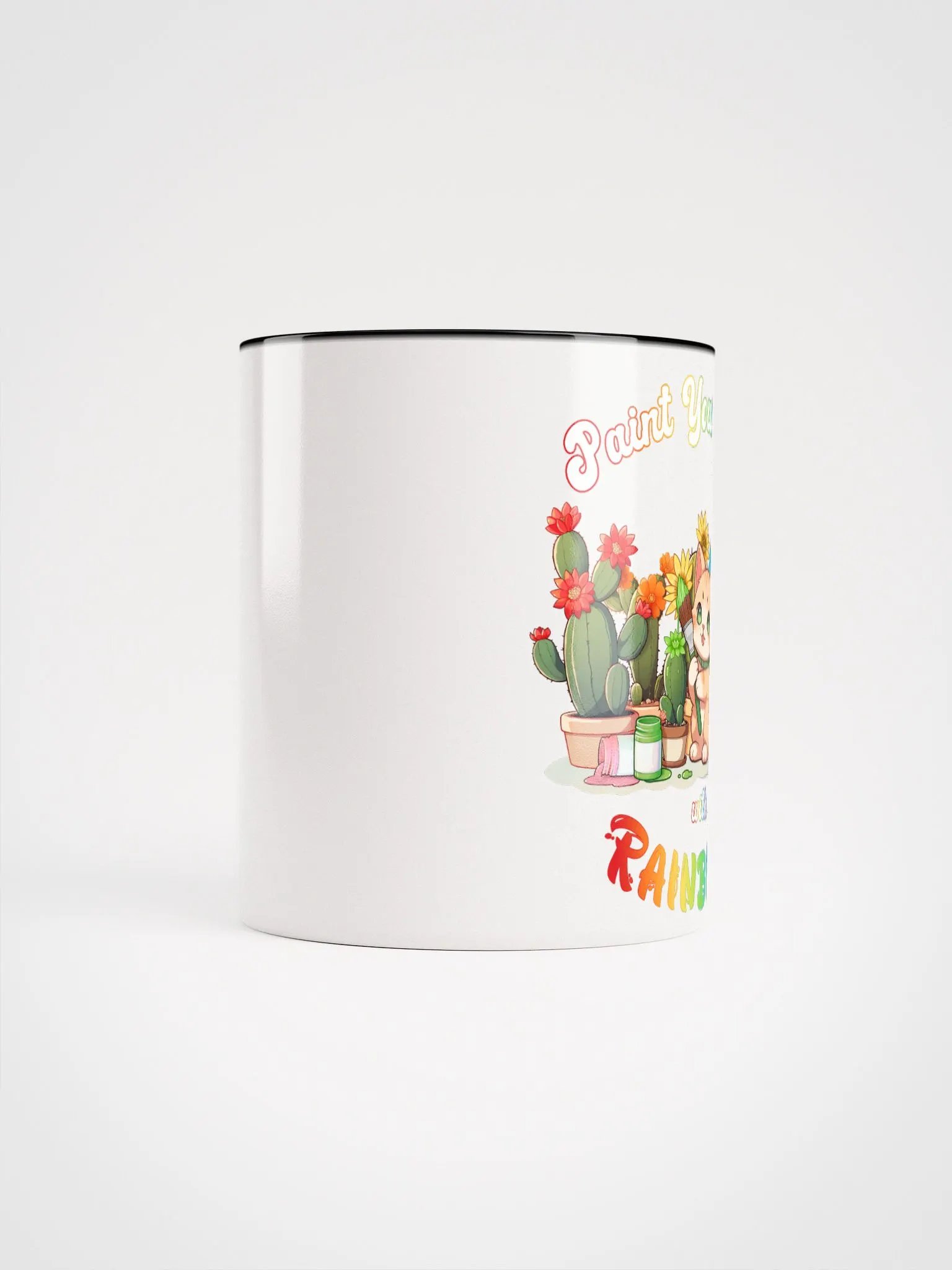 Rainbow Kitten Artist 2 Colors Mug product image (5)