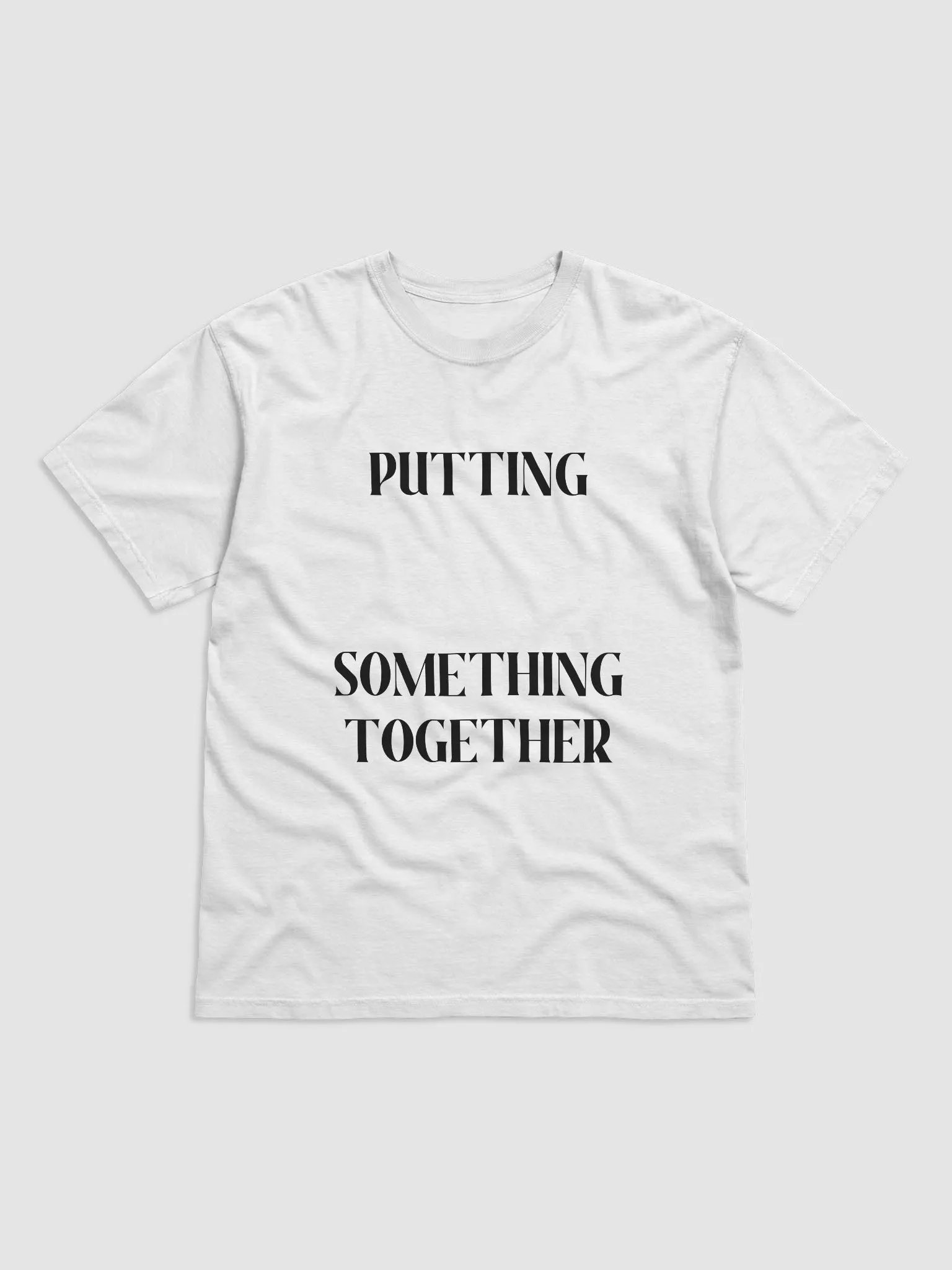 PUTTING SOMETHING TOGETHER(BLACK PRINT) product image (1)