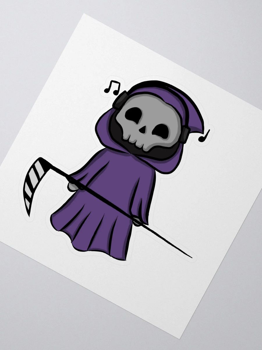 Jammin' Out Grim Kiss Cut Sticker product image (2)