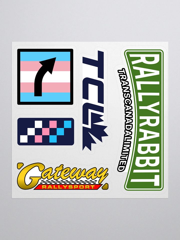 Rally Rabbit Sticker Sheet product image (1)
