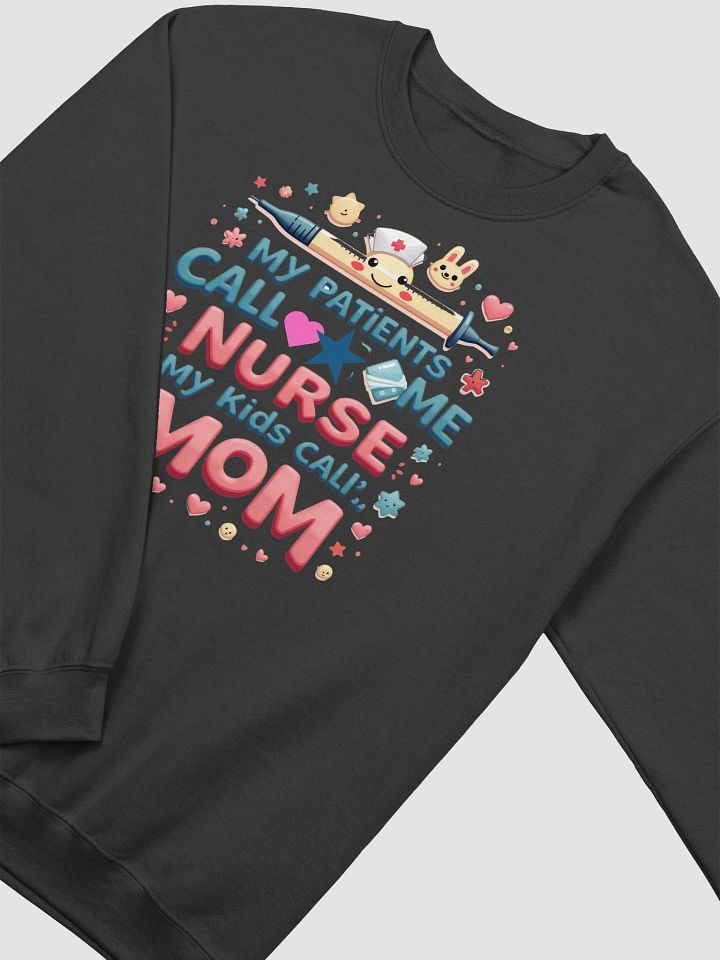 Nurse Mom Graphic Crewneck Sweatshirt product image (22)