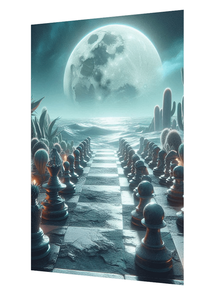 Lunar Chess Match Enhanced Matte Paper Poster product image (6)