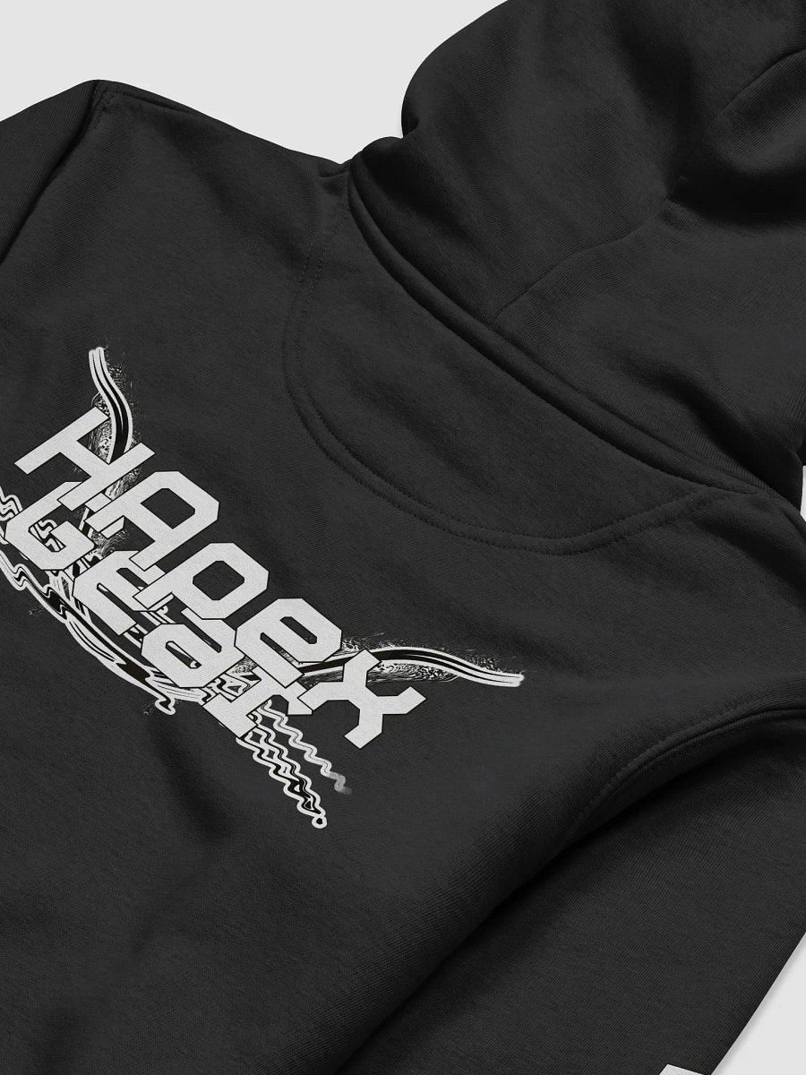 Unisex Essential Eco Hoodie - White HApex Gear Black Logo product image (4)