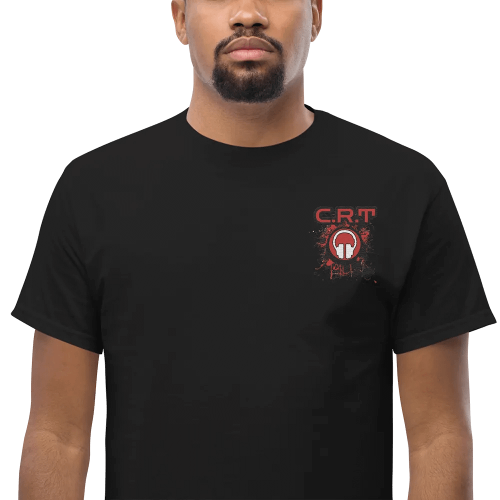 CRT Paint Splatter Embroidered Gildan Heavyweight T-Shirt product image (1)