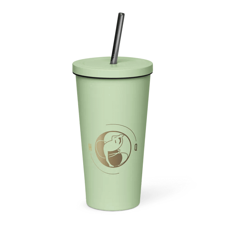 Golden HQ Insulated Tumbler with a Straw product image (1)