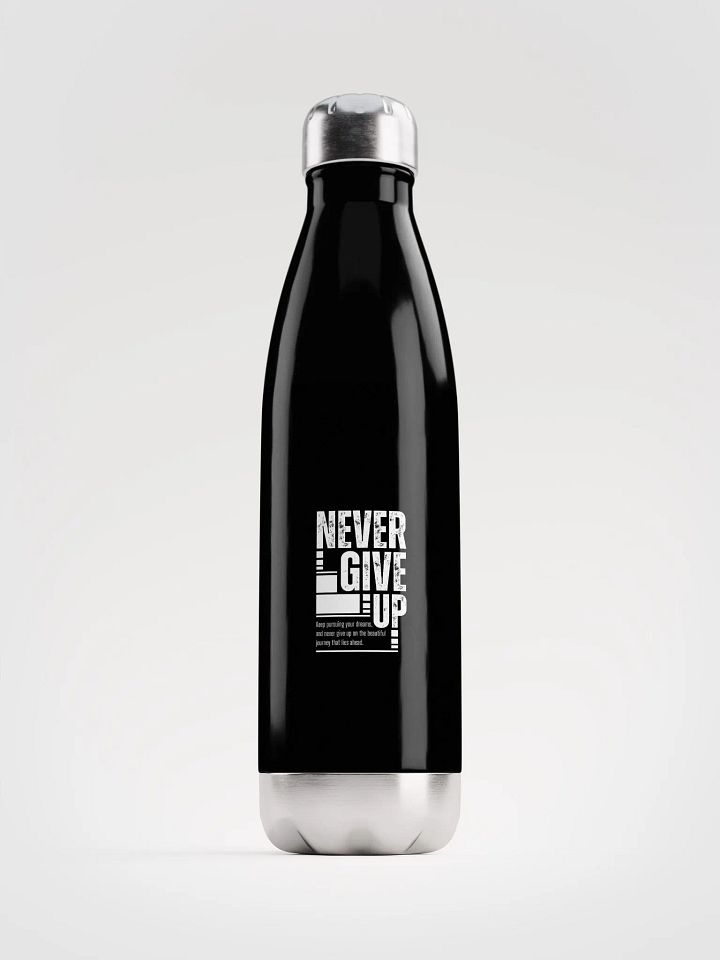 "Never Give Up" Motivational Water Bottle product image (1)