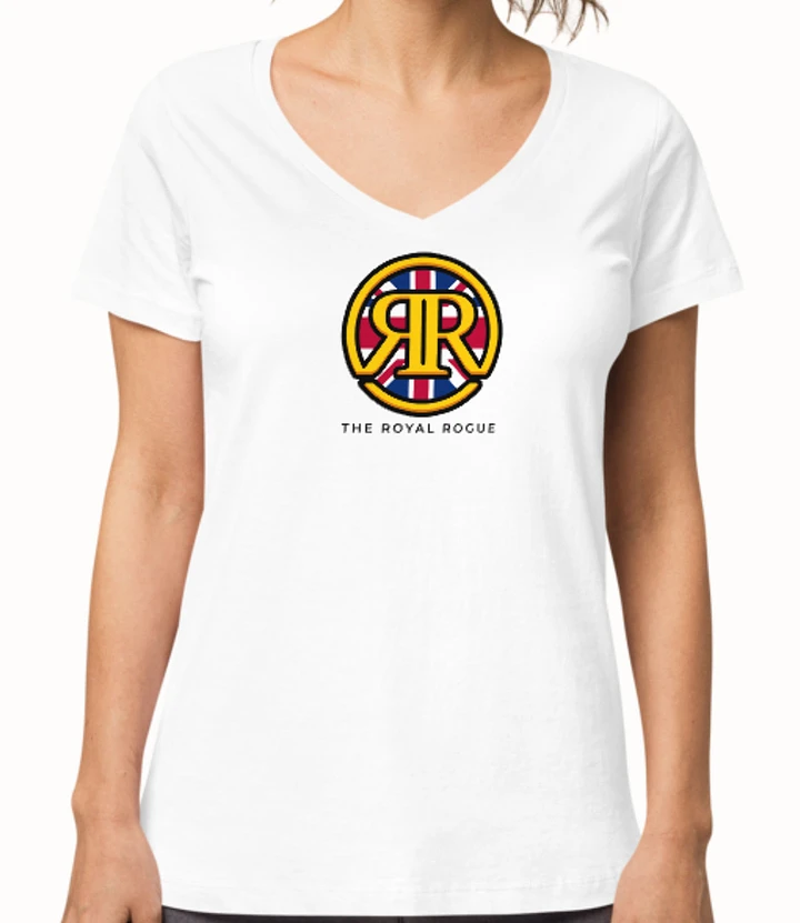 The Royal Rogue Women's V-Neck (White) product image (1)