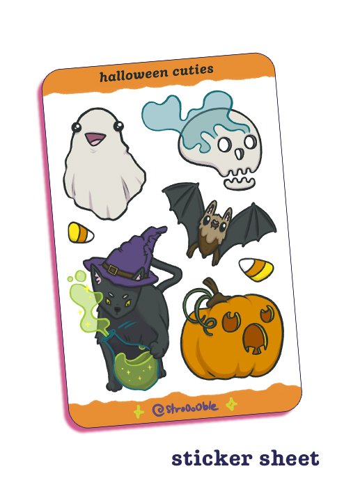 sticker sheet : halloween cuties product image (1)
