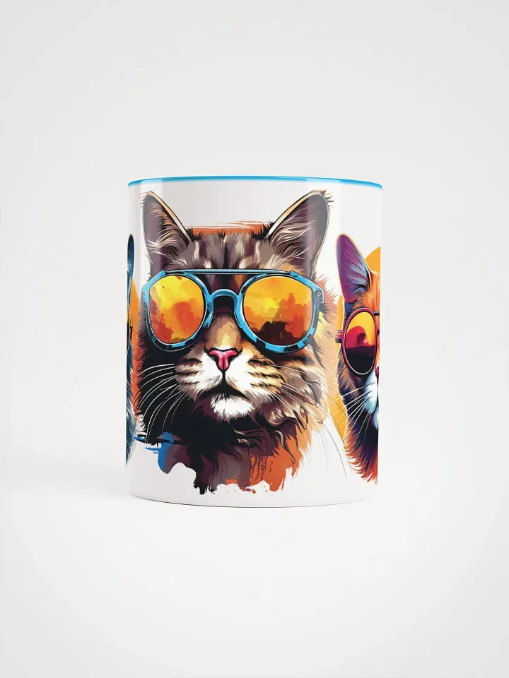 Vibrant Feline Reflections Accent Mug product image (2)