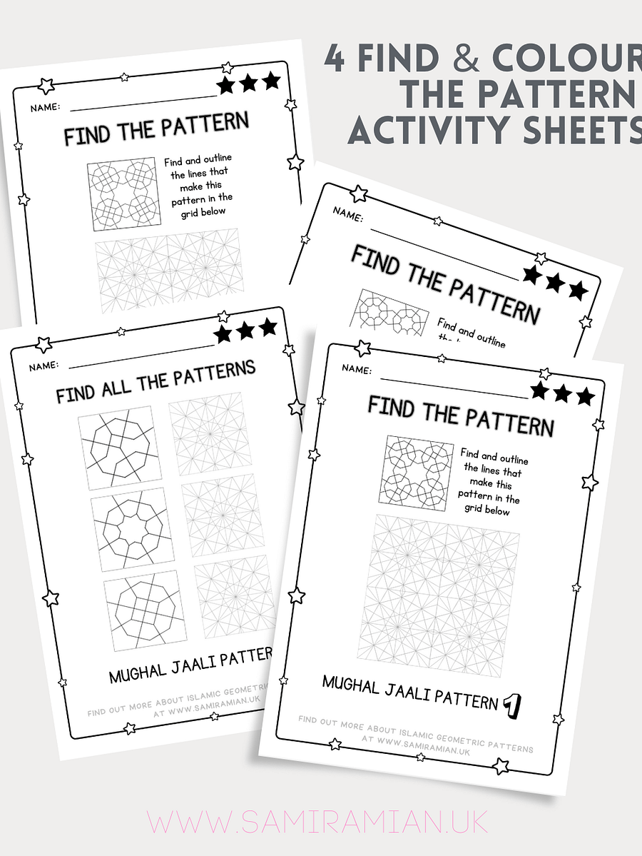 Mughal Jaali Activity Sheets product image (4)