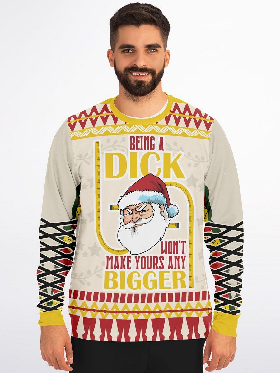 Sassy Santa Christmas Sweatshirt | Adult Humor Holiday Sweater | Funny Winter Party Outfit | Sarcastic Christmas Gift product image (5)