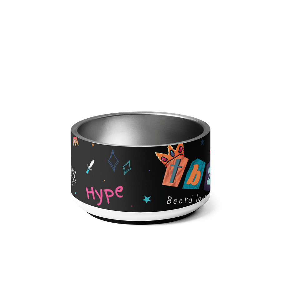 Doodle Pattern Stainless Steel Pet Bowl product image (1)