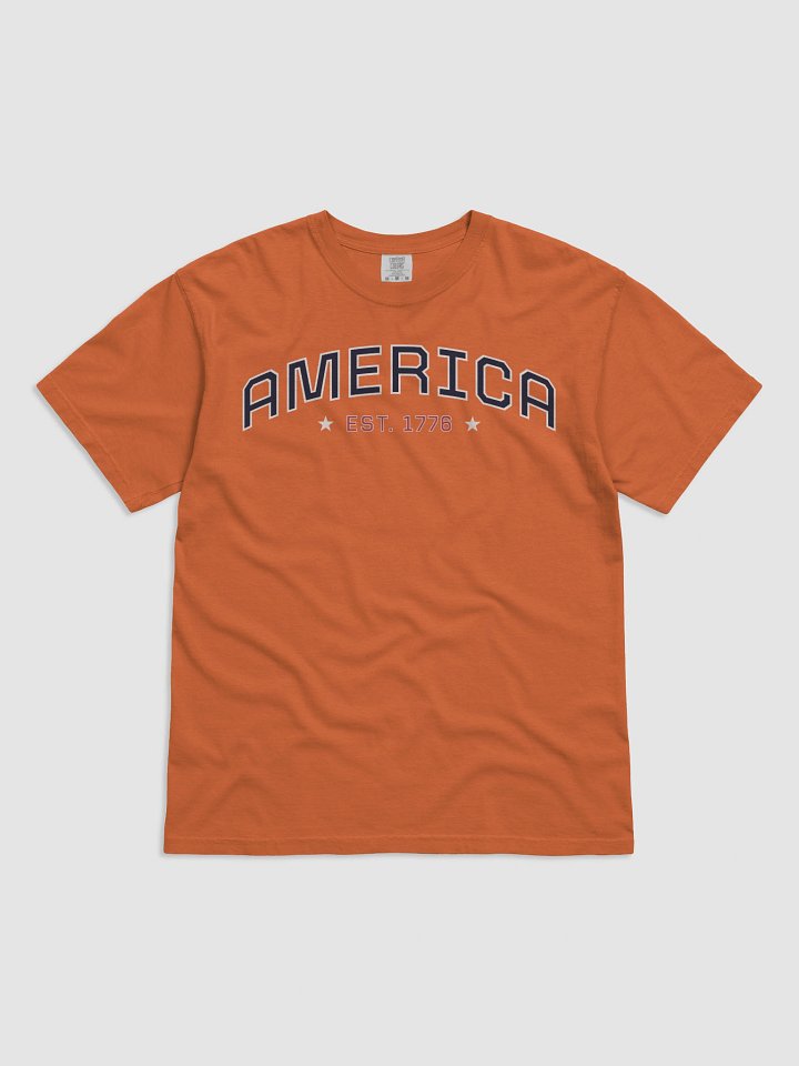 America Typography Unisex Garment-Dyed T-shirt product image (52)