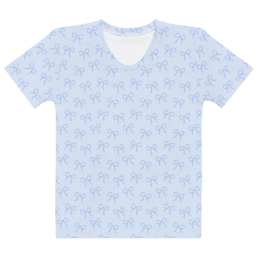 Dainty Light Blue Bows Women's T-Shirt product image (7)