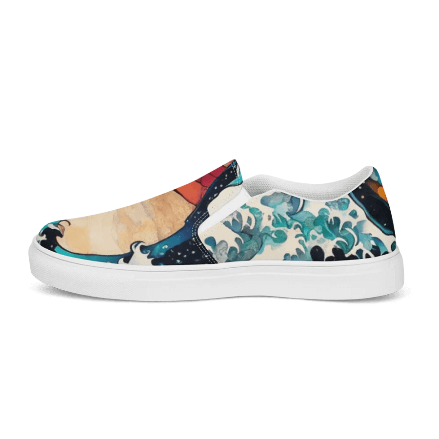 Japanese Serenity Waves Slip-Ons For Women product image (8)