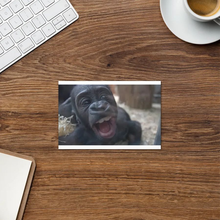 Curious Gorilla Greeting Card product image (6)