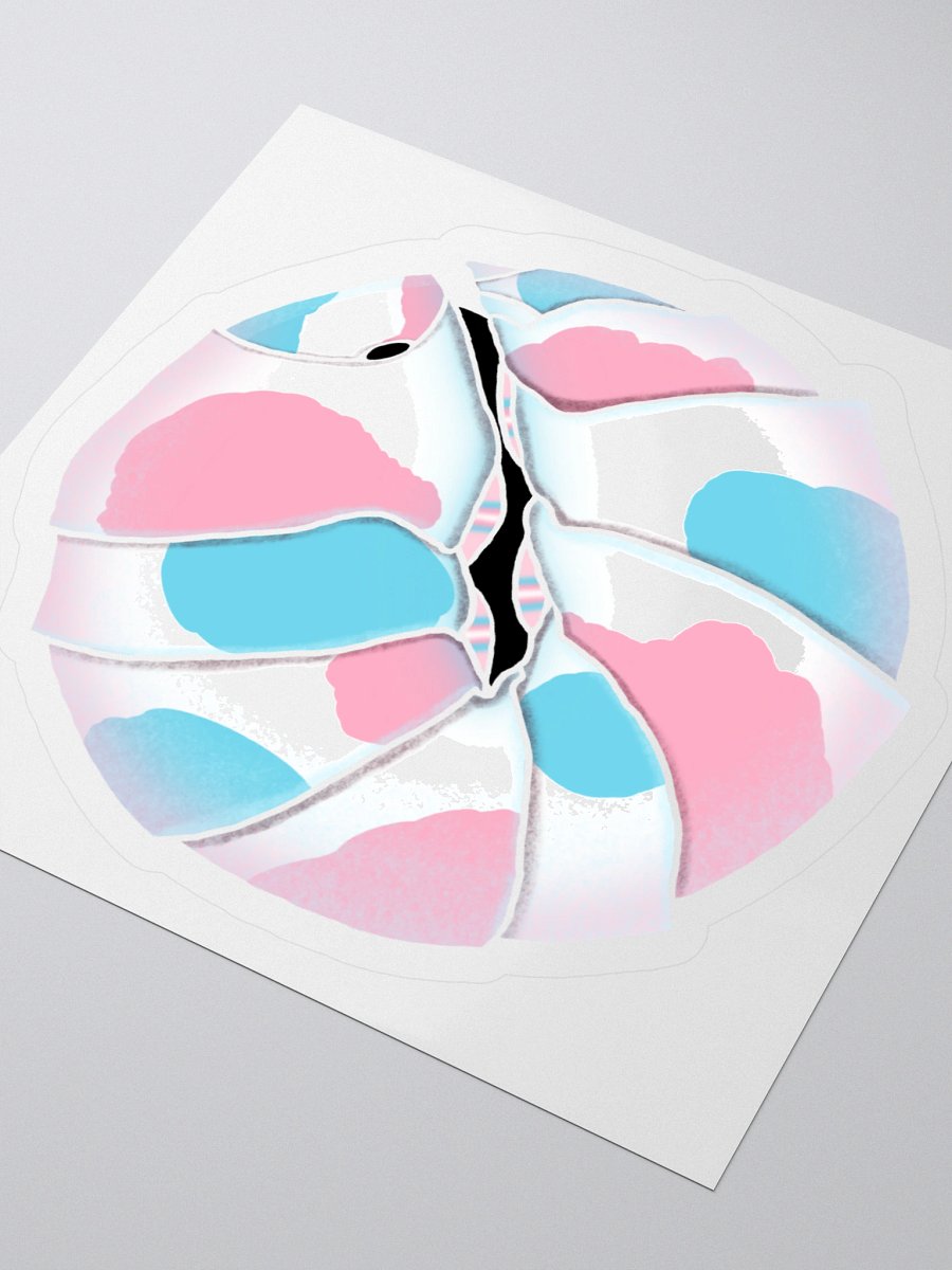 Transgender Isopod Sticker V2 product image (12)