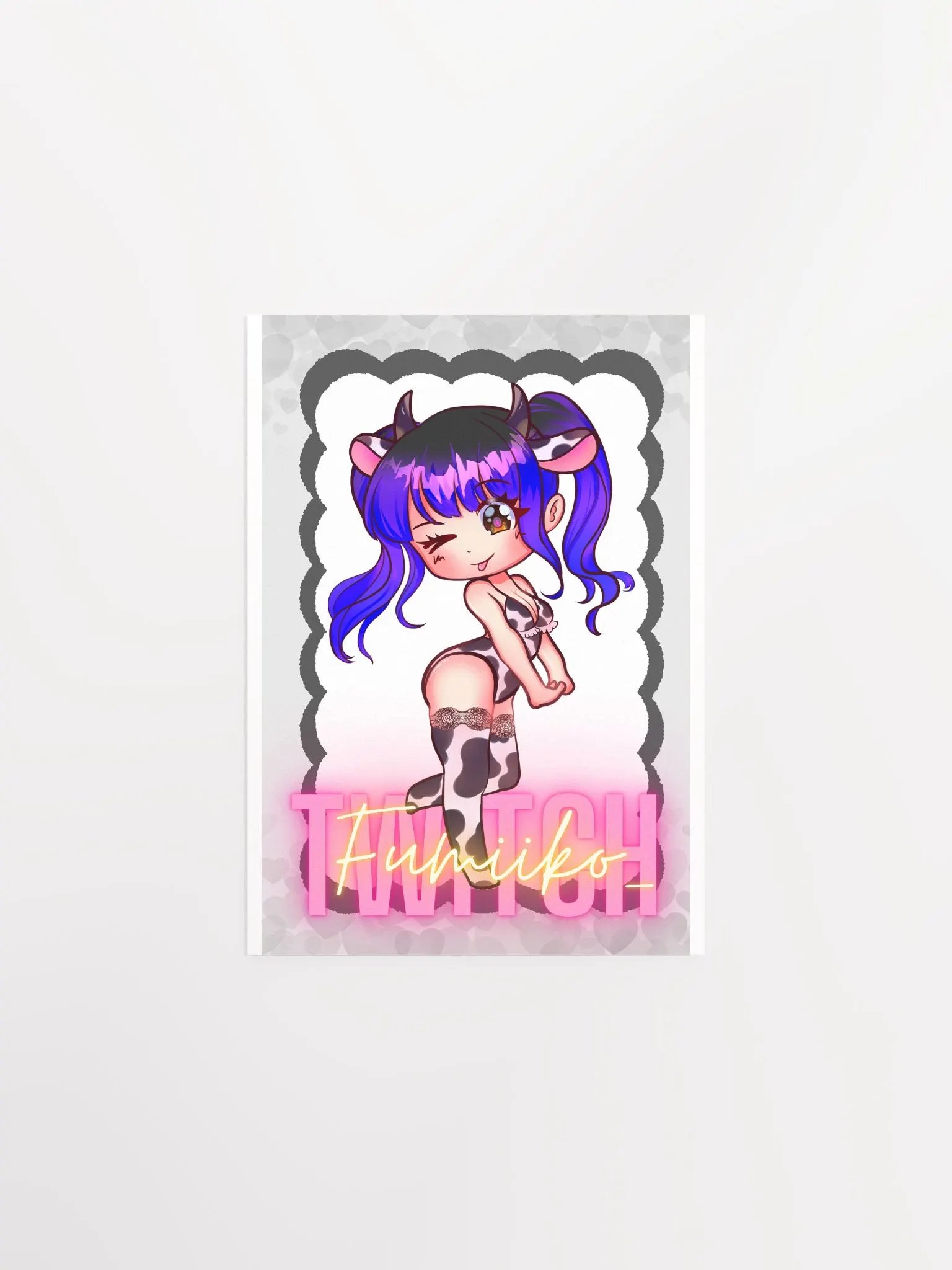 Chibi Cow-Print Poster: Fumiiko_ Edition product image (2)