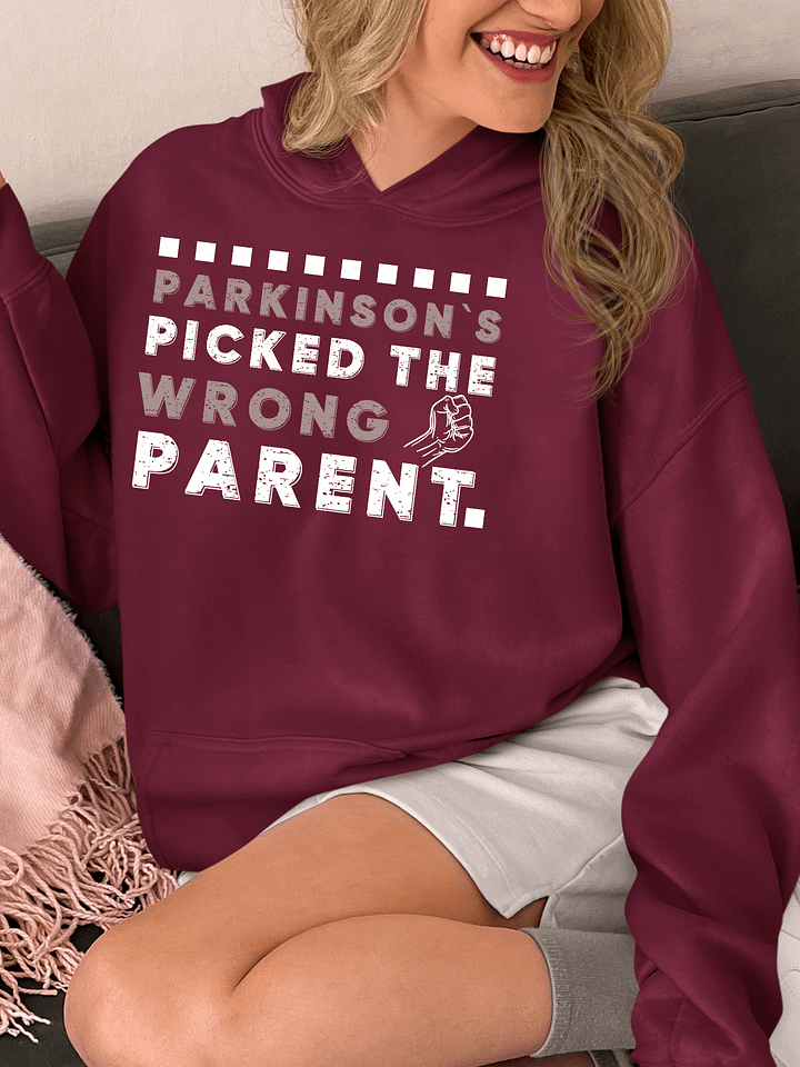 Parkinson Picked A Wrong Parent, Parkinson Awareness Gildan Hoodie product image (8)