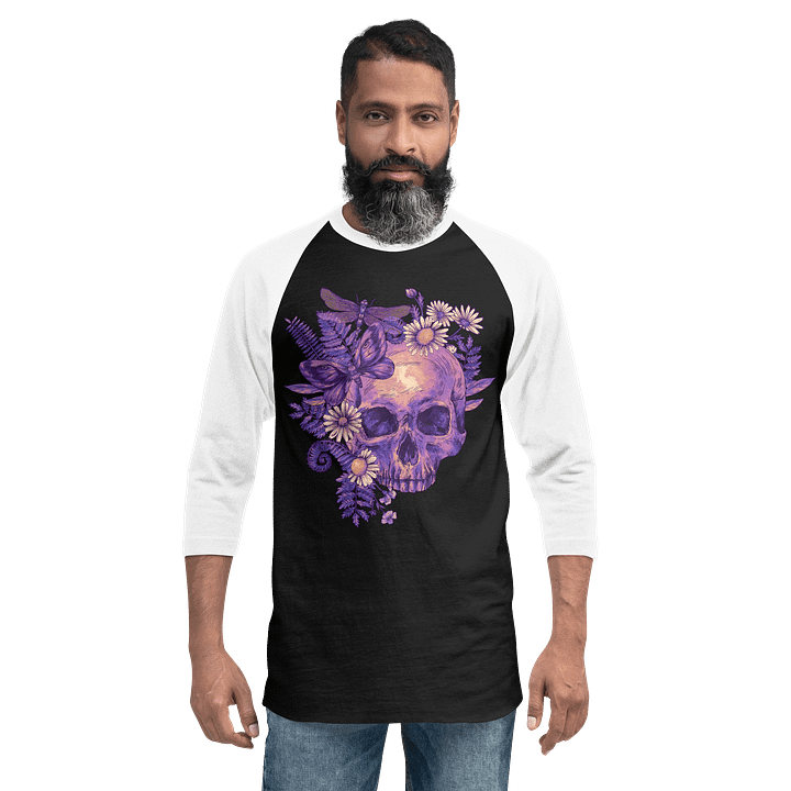 Floral Skull Dreams Raglan Tee product image (12)