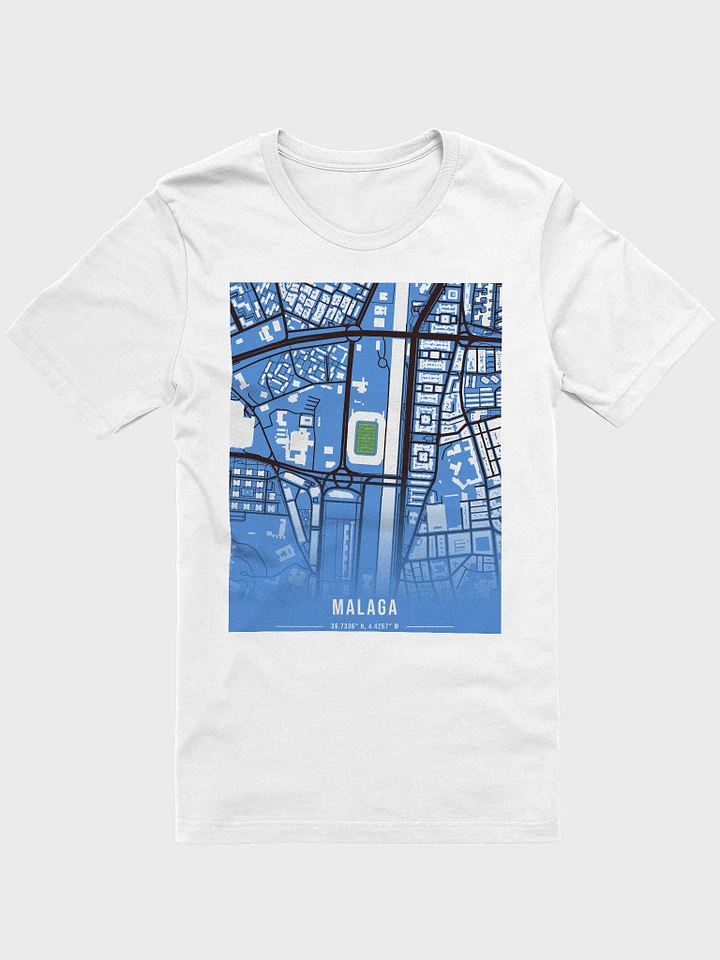 Estadio La Rosaleda Map Design T-Shirt product image (1)