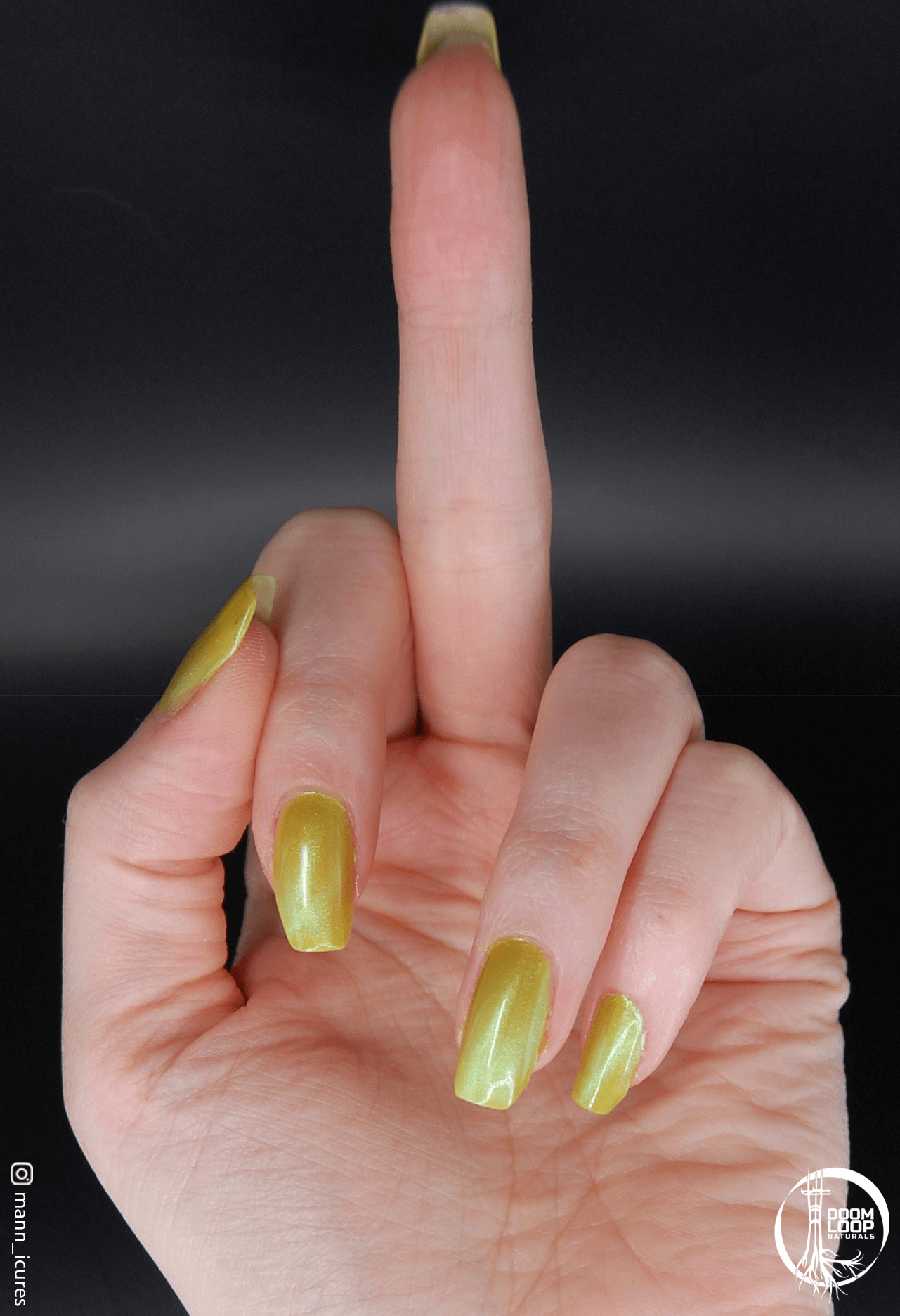 THE DAYLIGHT OF OUR RAGE - Magnetic Green and Neon Yellow Polish product image (3)