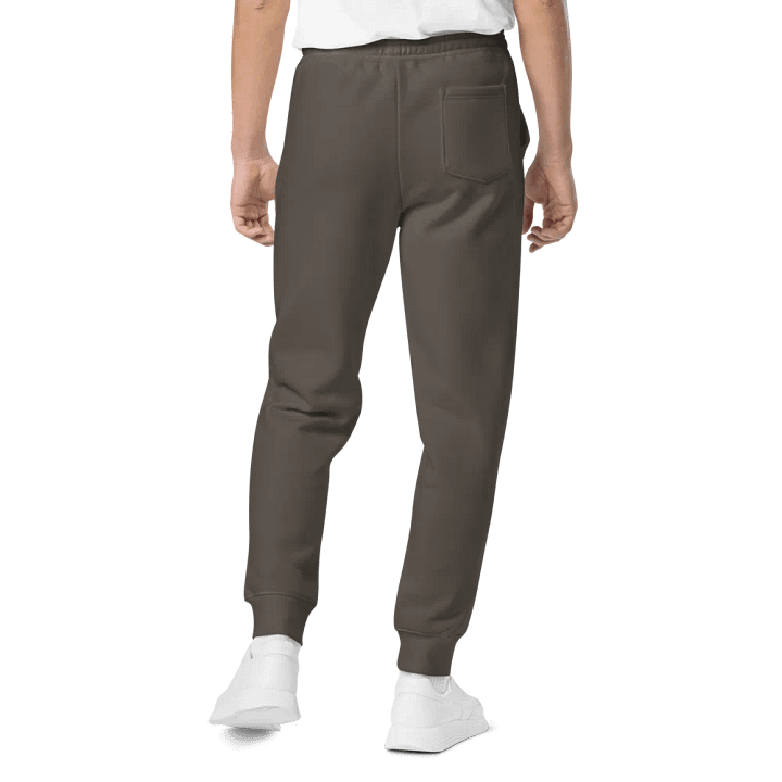 Embroidered Peace-Heart Sweatpants with Pockets (Purple Heart) product image (2)