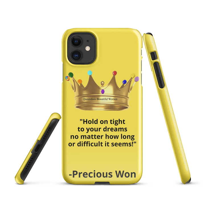 Queendom Beautiful Women iPhone® Snap Case (Yellow/Citrine) product image (1)
