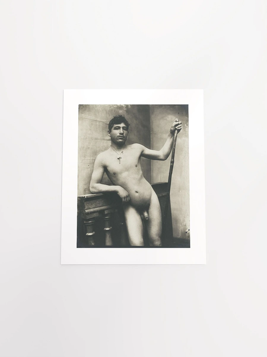 Nude Male With Staff And Crucifix Necklace by Wilhelm von Gloeden (1904) - Print product image (4)