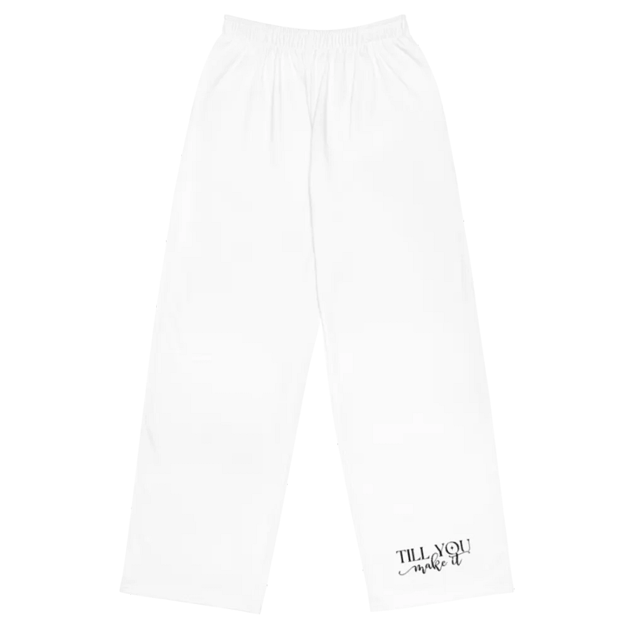 Till You Make It Tattoo Design Print Wide-Leg Pants product image (1)