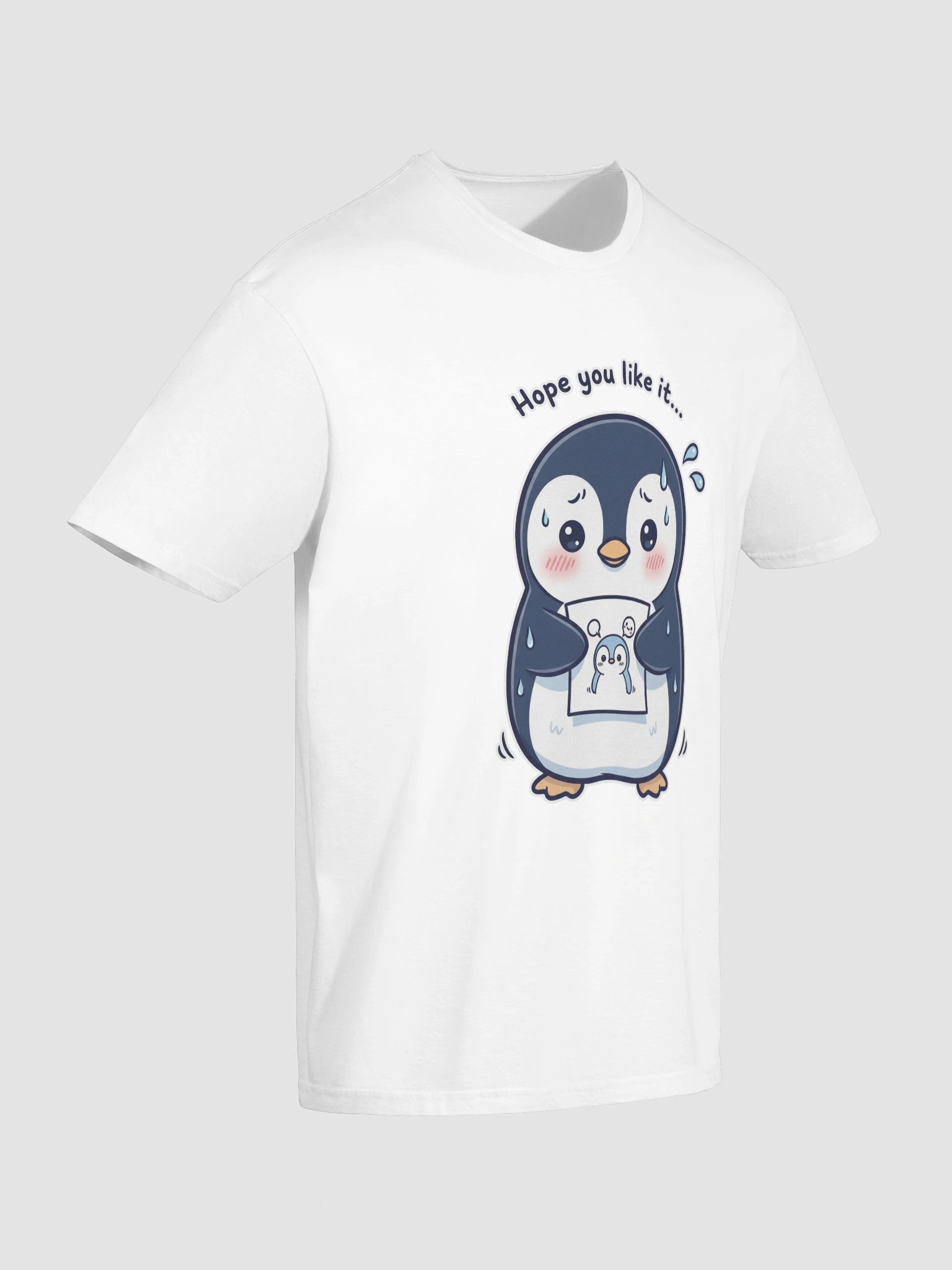 Nervous Penguin Presenting Art Unisex T-Shirt product image (136)