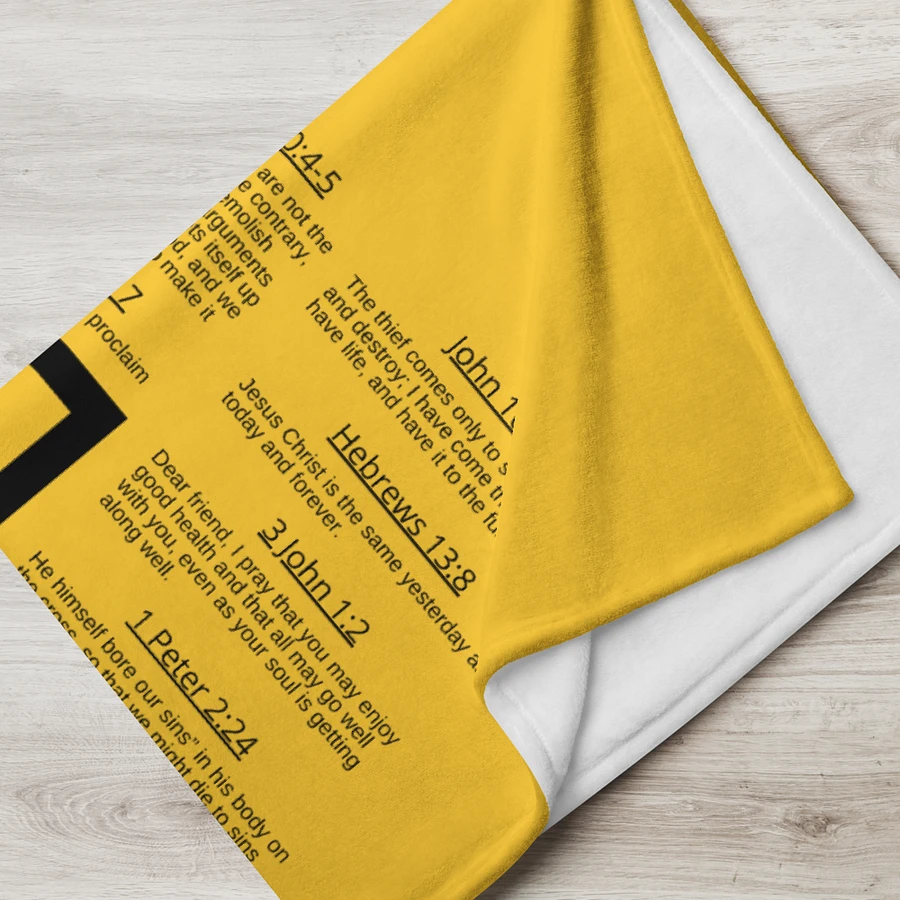 Armour Of God Mustard Yellow Prayer Blanket product image (13)