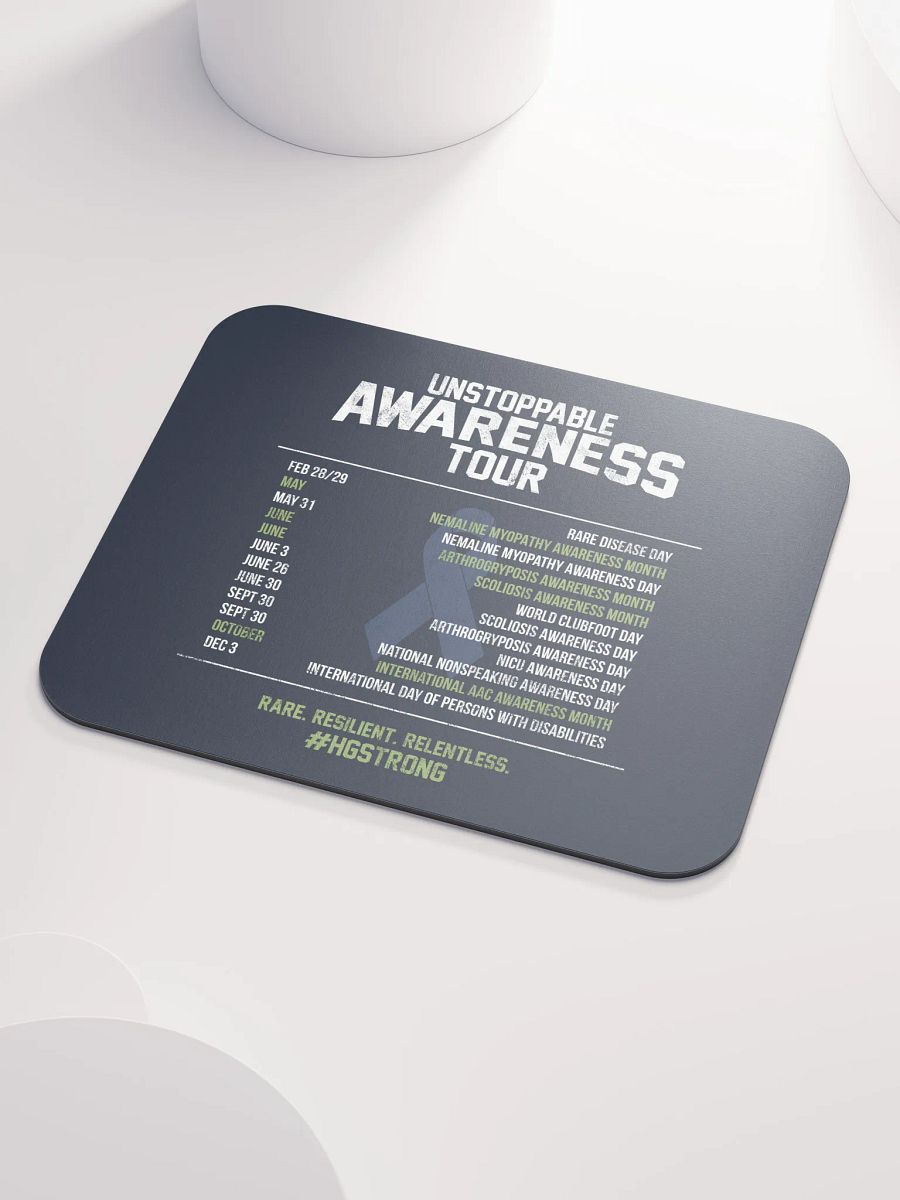Awareness Tour Schedule Mousepad product image (3)