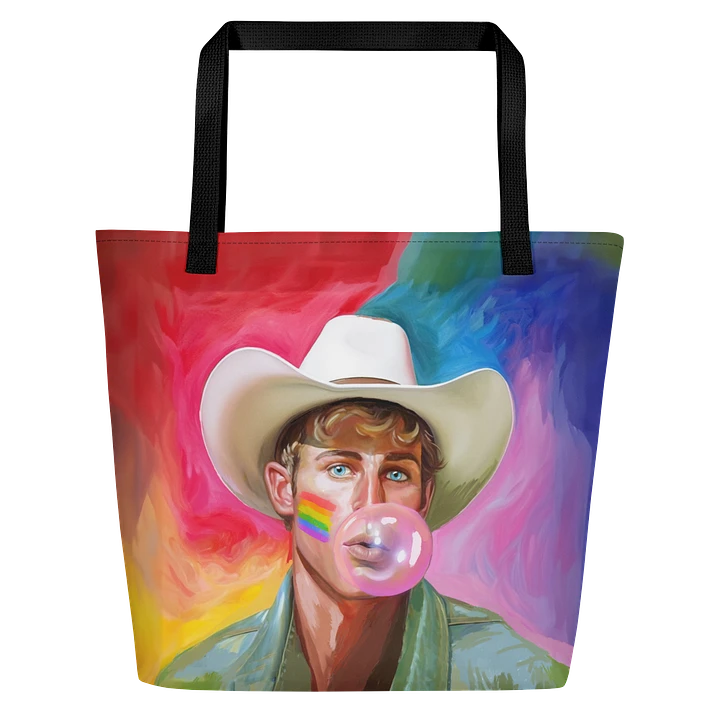 Blond Cowboy – Fun Gay Tote Bag product image (1)