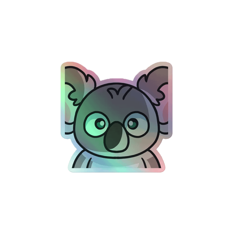 Koala Stare holo sticker