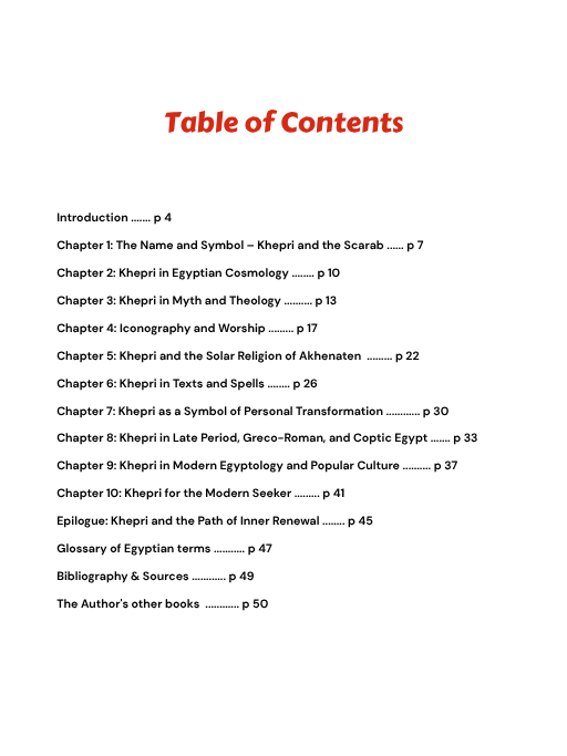Khepri - The Myth and Spiritual Significance product image (2)