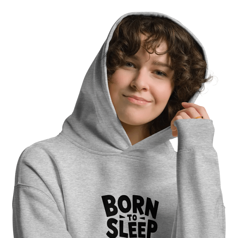 BORN TO SLEEP, FORCED TO WORK - AS Colour Unisex Premium Oversized Hoodie product image (9)