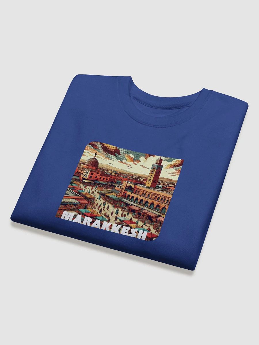 Cotton Heritage Premium Sweatshirt | AI design Marakkesh city marocco product image (4)
