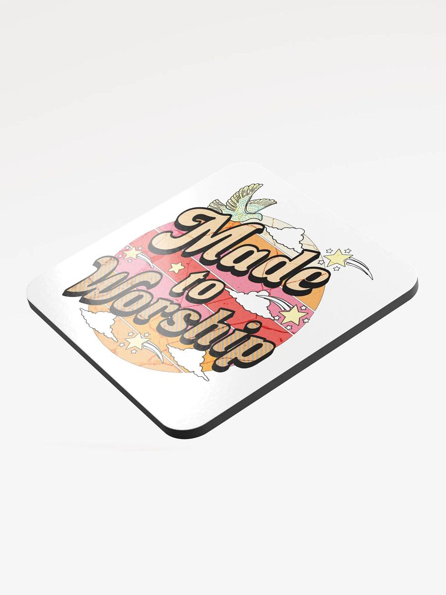 Made To Worship Divine Cork Coaster product image (3)