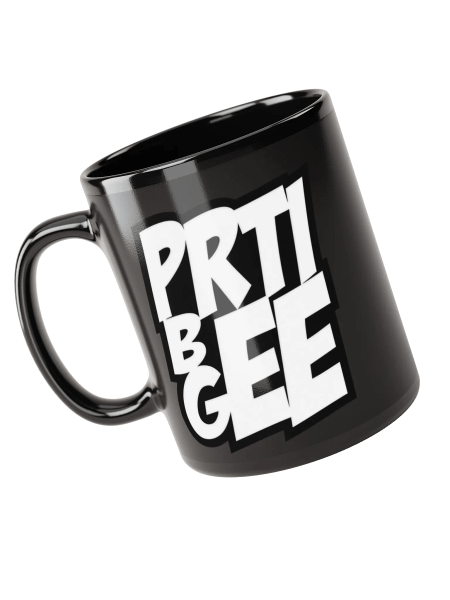 PRTI BEE GEE Black Glossy Mug product image (6)