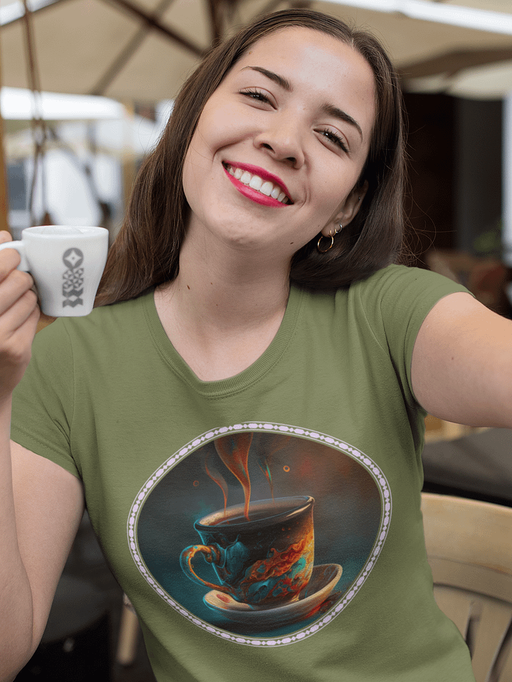 Coffee Swirls Hot Beverage T-Shirt product image (2)