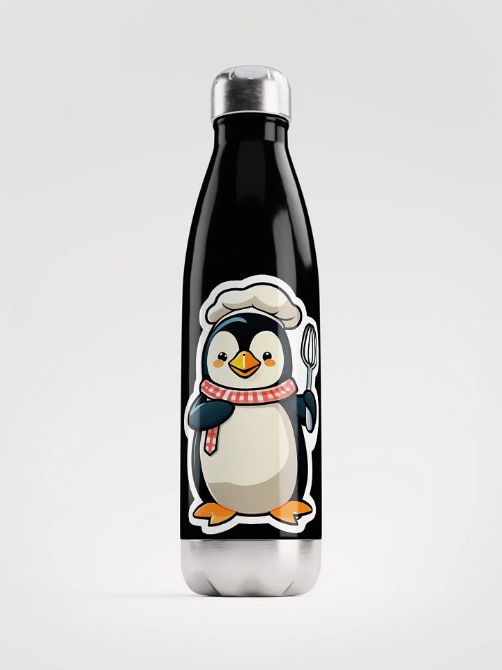 Whisking Penguin Stainless Steel Water Bottle product image (2)