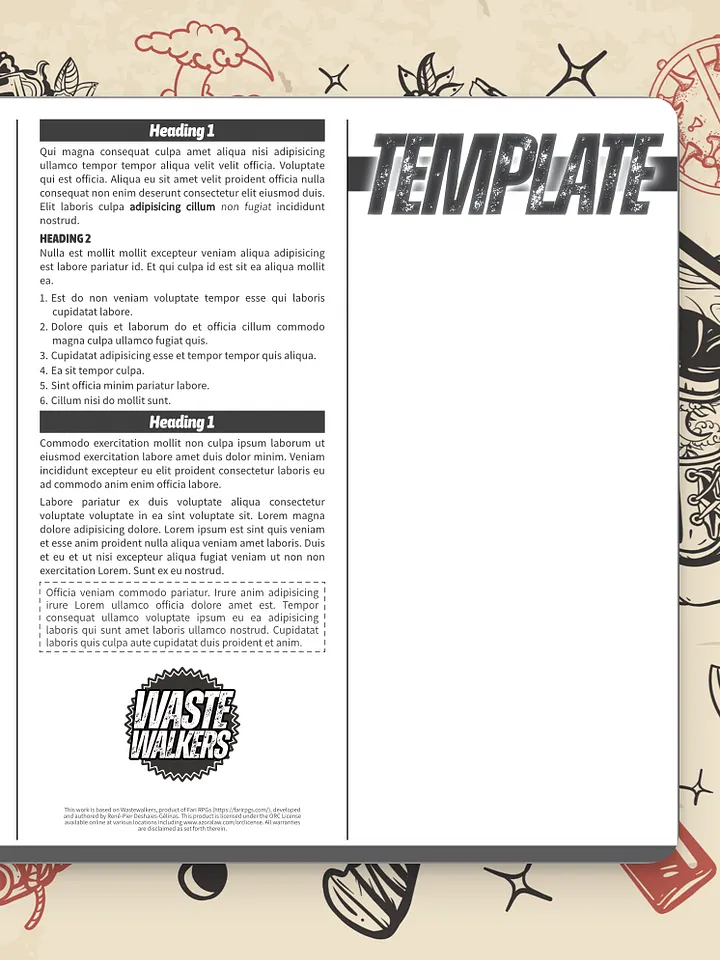 Wastewalkers Affinity Publisher Template product image (1)