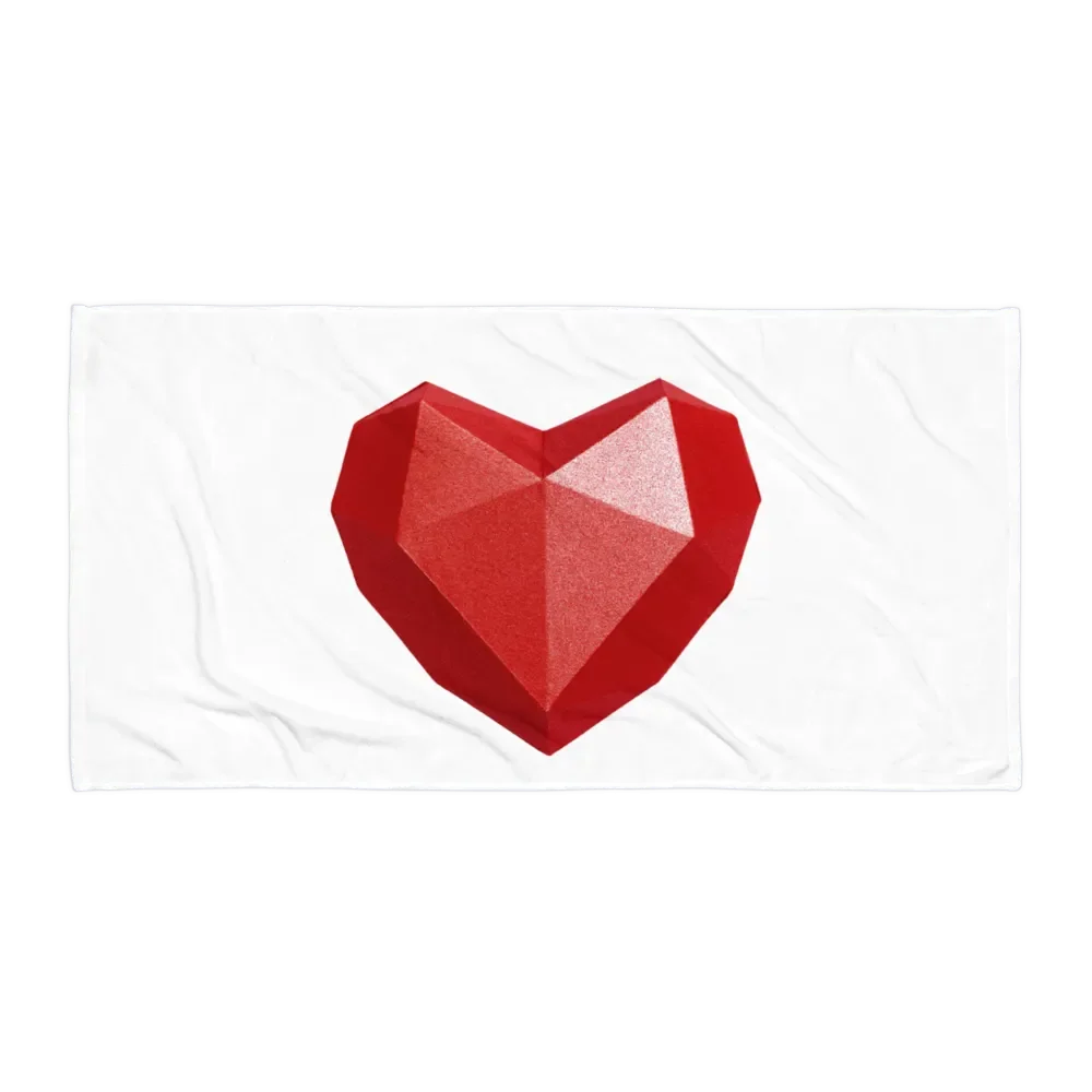 Geometric Love Heart Towel product image (1)