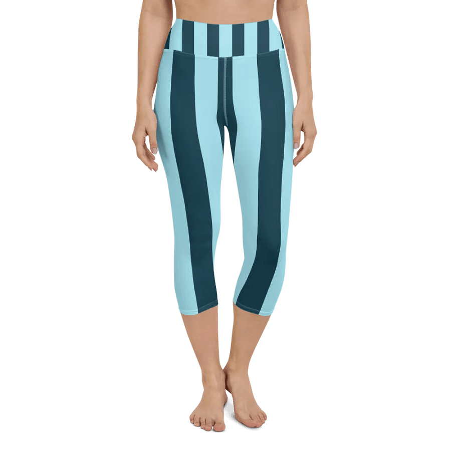 Retro Stripes Yoga Capri Leggings product image (10)