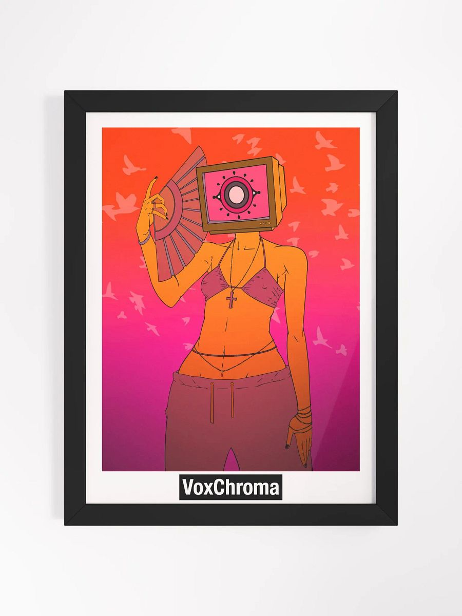 Framed Poster - Head In The Clouds (Orange) product image (1)