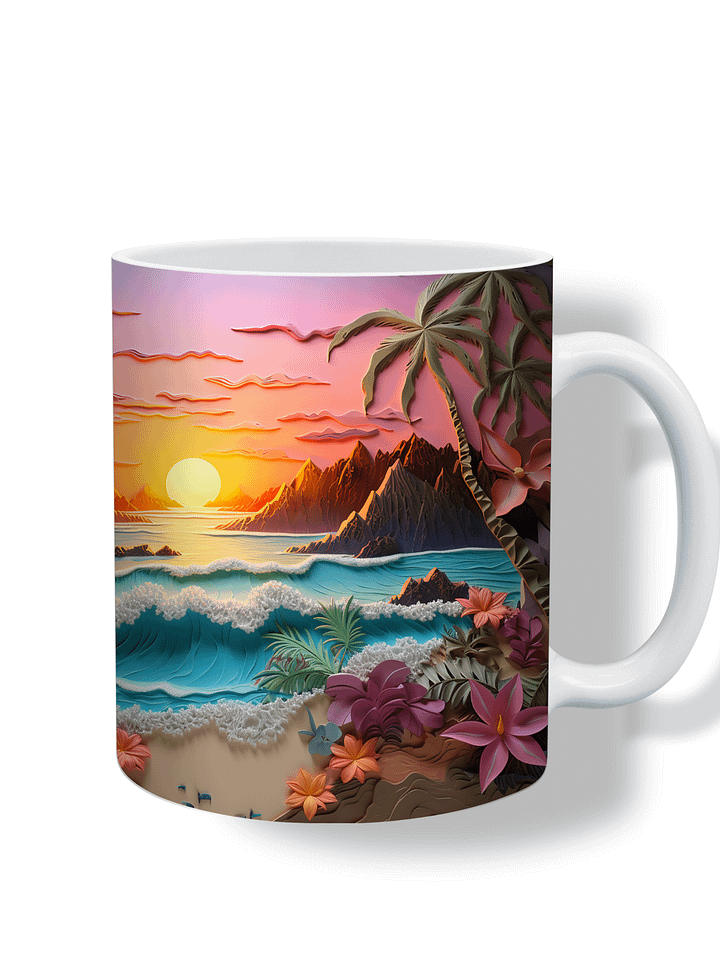 New ProductTropical Sunset Paradise 11oz Coffee Mug – Vibrant Beach Scene Ceramic Cup – Perfect for Coffee, Tea, or Coastal-Themed Déco product image (1)