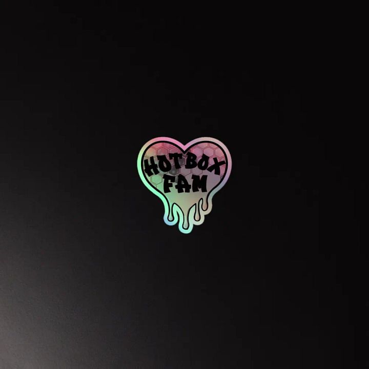 HOT BOX FAM PALE PINK HONEY COMB STICKER product image (4)
