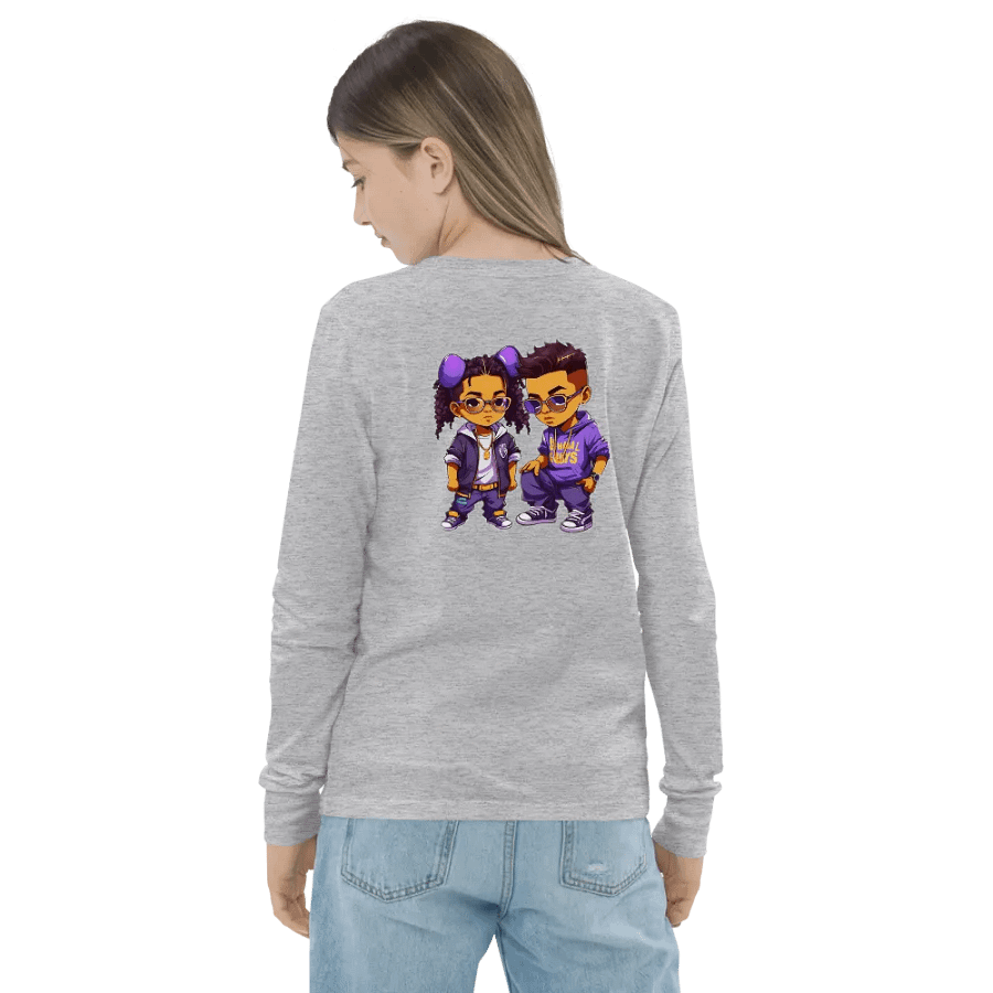 Crimson Script Youth Long Sleeve Tee product image (32)
